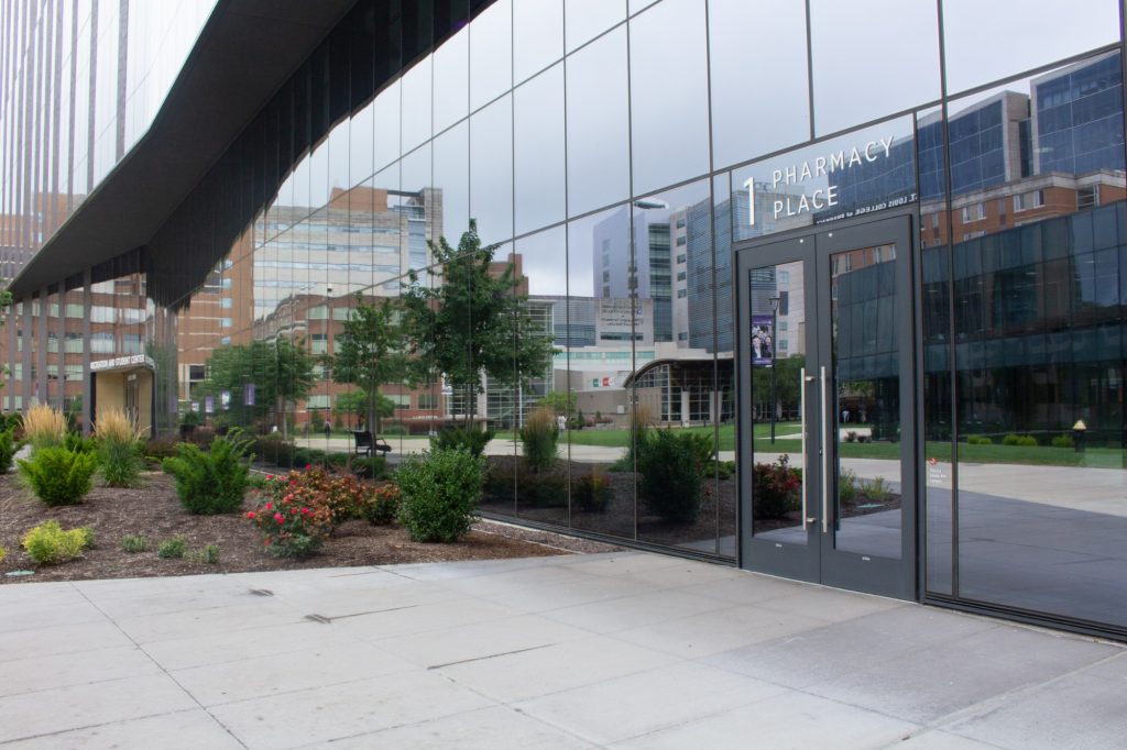 image of hospital glass doors