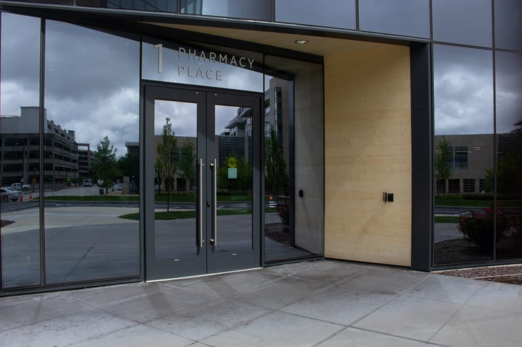 doors to office building